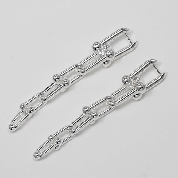 TIFFANY Silver Earrings - Picture 6 of 8